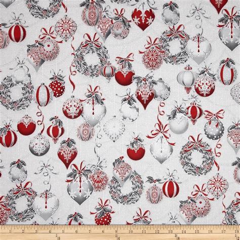 metallic christmas print fabric|silver metallic cotton quilting fabric.